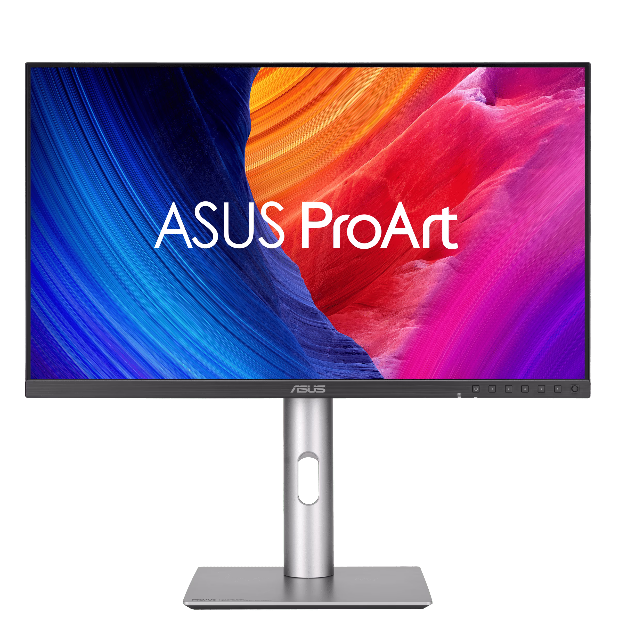 Front-facing product photo of the Asus ProArt 6K (PA32QCT) display with its included stand